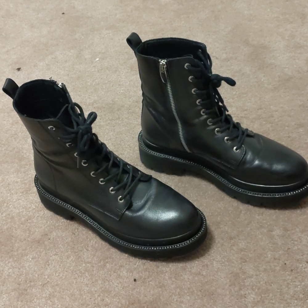 Steve Madden Combat Boot - Graham Rhinestone studd